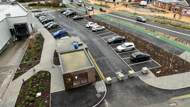 new surface car park