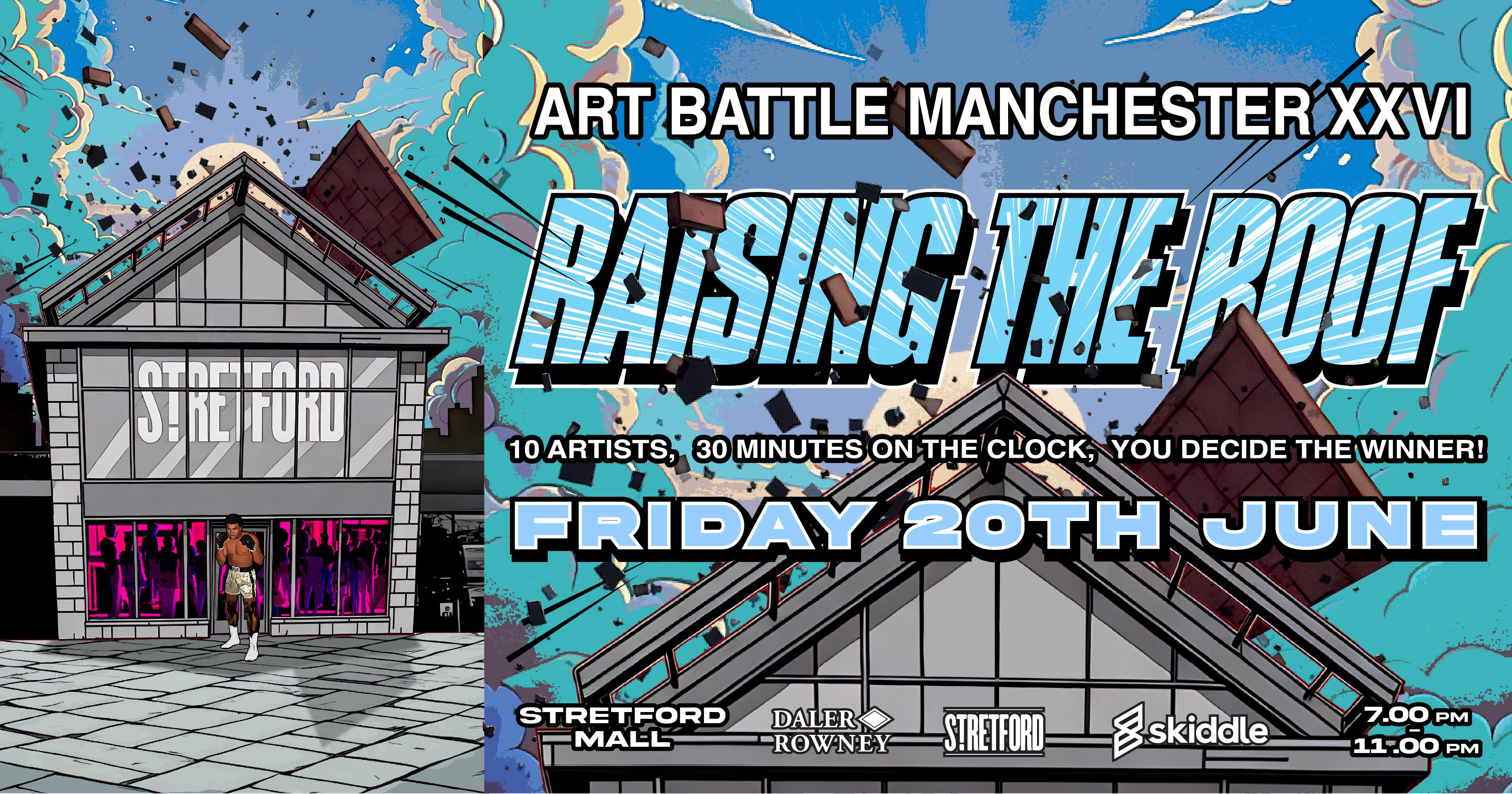 Art Battle MCR To Raise The Roof On Stretford Mall For One Final Party In The Mall 