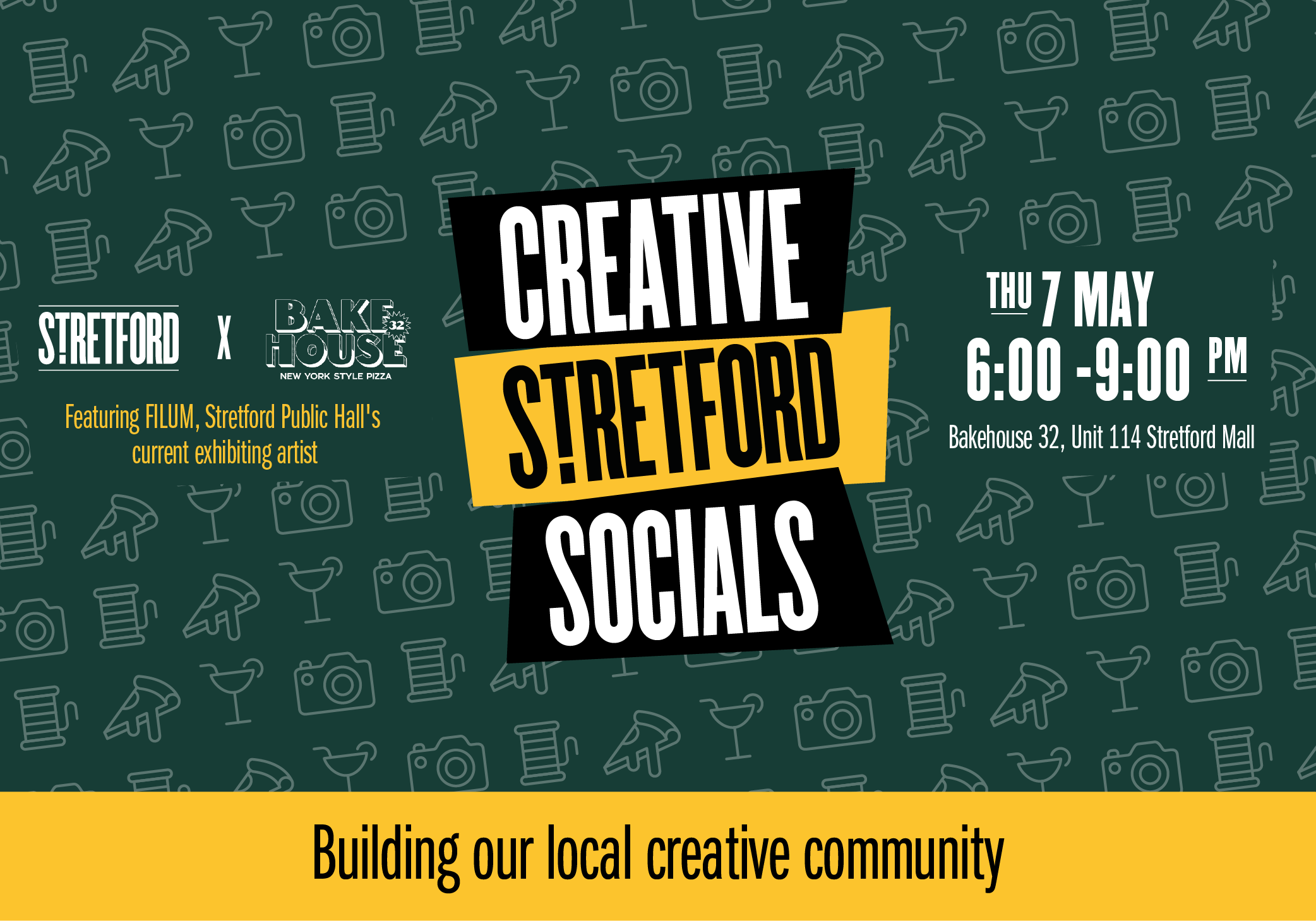 Creative Stretford Socials | Wednesday 7th May 6-9pm